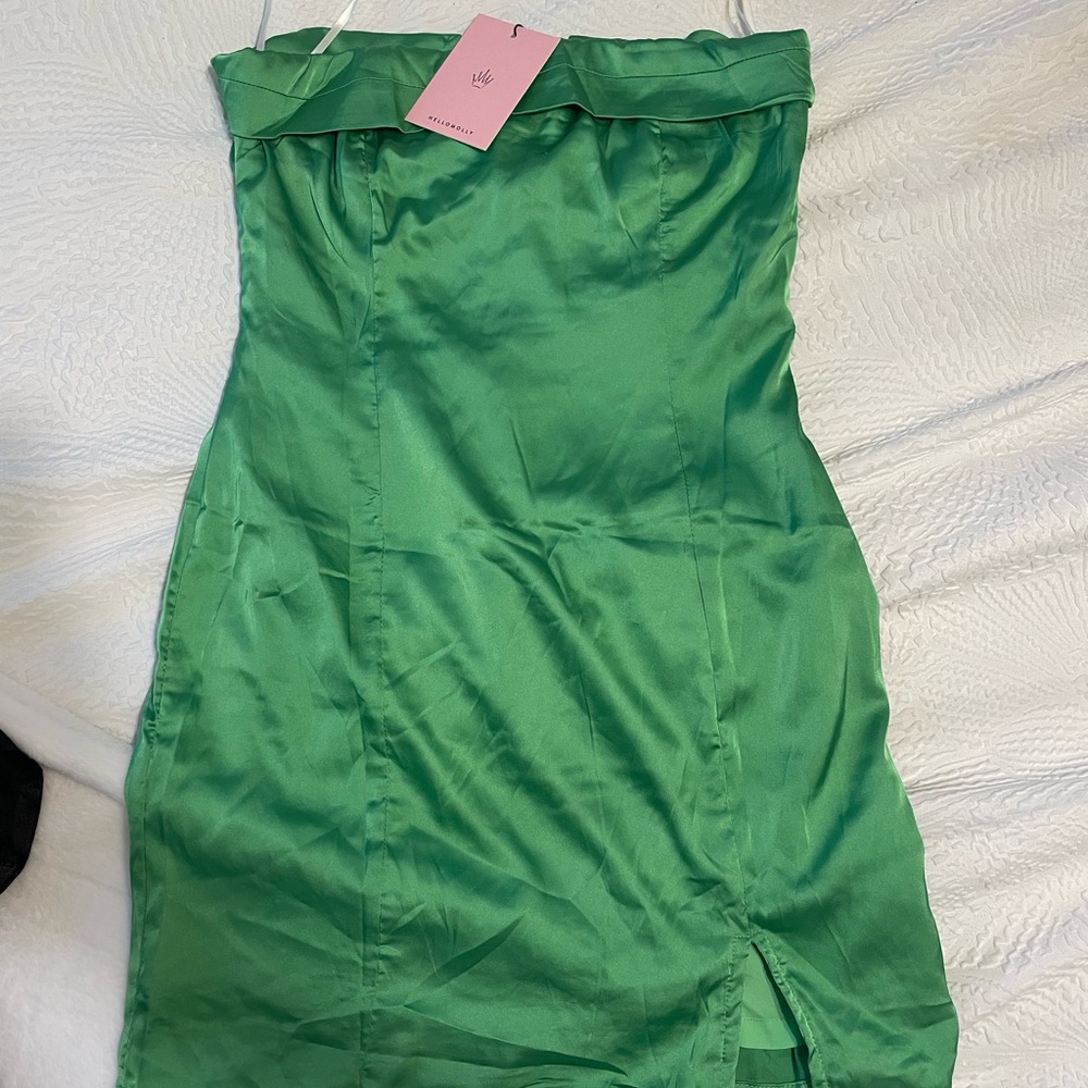 New Strapless Hello Molly Green Dress